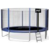 Trampolína s rebríkom a bezpečnostnou sieťou 374 cm - modrá