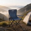 Skladacia kempingová stolička -modrá