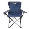 Skladacia kempingová stolička -modrá