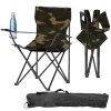 Rybárska skladacia stolička Moro - kamufláž