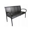 Záhradná lavička Trusty - čierna