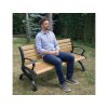 Záhradná hliníková lavička Cowper
