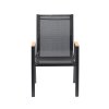 POLYWOOD OCELOVÁ ZÁHRADNÁ STOLIČKA 61 x 56 x 90 CM ČIERNA