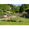 Hliníkové záhradné kreslo, béžové, 55 x 55 x 86 cm
