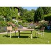 Hliníkové záhradné kreslo, béžové, 55 x 55 x 86 cm