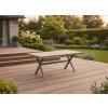 Béžový záhradný hliníkový stôl Beno