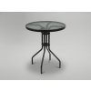 Sivý okrúhly záhradný stôl Peon