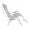 Záhradné skladacie lehátko -polohovateľné