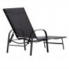 Záhradné nastaviteľné lehátko Lein - tmavosivá
