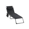 Skladacie záhradné lehátko Peny - čierna