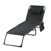 Skladacie záhradné lehátko Peny - čierna