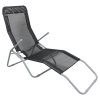 Záhradné lehátko Sun - čierne