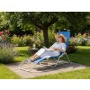Záhradné lehátko Sun - modré