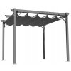 ZÁHRADNÁ PERGOLA ŠEDÁ 3 X 4 M 2,95 x 3,95 x V2,3 m *5699