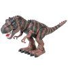 Chodiaci dinosaurus Tyranosaurus Rex na batérie hnedý