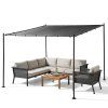 Oceľová pergola na fasádu 300 x 300 cm