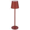 Stolná lampa 11 x 37 cm, červená
