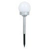 Solárna lampa – plastová guľa 10 cm, 
1 biela LED