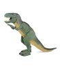 Veľký chodiaci dinosaurus Tyranosaurus Rex na batérie, zelený