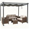 Pergola s polyesterovou strechou