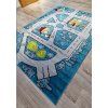 Modrý detský koberec Kids Cesta Ihrisko 304 Blue