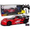 Závodné športové auto R/C 1:18 Corvette C6.R Red 2.4 G Lights