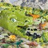 Obrovská dinosauria dráha s autíčkom a figúrkami