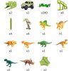 Obrovská dinosauria dráha s autíčkom a figúrkami