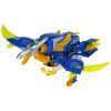 Dinobots 2v1 dinosaurus pištoľ na šípky modrý Pterosaurus so štítom