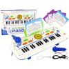 Detský elektronický klavír klávesy modrý USB MP3