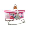 Multifunkčná detská postieľka 2v1 Detská podložka Zvuky Vibrácie Ružová