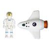 Vesmírna misia – set raketa a kozmonaut, 4 prvky