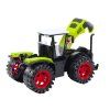 Veľký traktor s trecím pohonom, zelené poľnohospodárske vozidlo