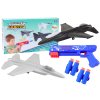 Letecká pištoľ 2v1 Launcher Blue