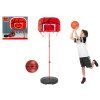 Detský basketbalový kôš s loptou do záhrady 139 cm