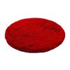 Červený okrúhly shaggy koberec Lana