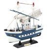 Zberateľský model rybárskej lode Flying Lady modrý 24x23 cm