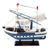 Zberateľský model rybárskej lode Flying Lady modrý 24x23 cm