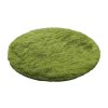 Zelený okrúhly shaggy koberec Lana