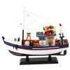 Zberateľský model rybárskeho plavidla s vybavením 37x34cm