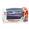 RC motorový čln na diaľkové ovládanie modro-strieborný 14 cm