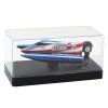 RC motorový čln na diaľkové ovládanie modro-strieborný 14 cm