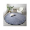 Sivý okrúhly koberec Rabbit