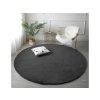 Tmavosivý okrúhly koberec Rabbit