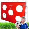 Futbalová tréningová bránka s cieľovou podložkou Červená 213x152x75cm