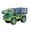 Auto transportér s figúrkami dinosaurov, zelené, 3 ks