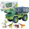 Auto transportér s figúrkami dinosaurov, zelené, 3 ks