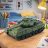 T90 diaľkovo ovládaný RC vojenský tank Svetlá Zvuky Zelená 1:18