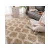 Béžový vzorovaný koberec shaggy Decor Latern