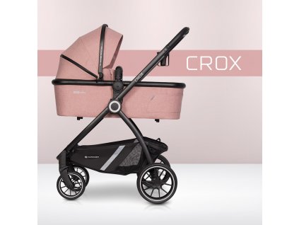 Kočárek 1 v 1 Euro-cart Crox Rose